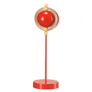 Ikea STRÅLA Strala LED Decorative Table Lamp, Metal,  Battery Operated/Red, New